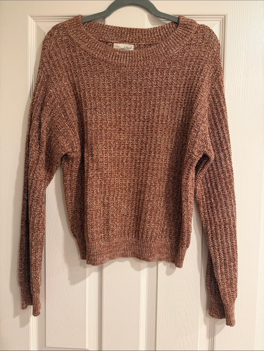 Universal Thread Brown Textured Crewneck Sweater